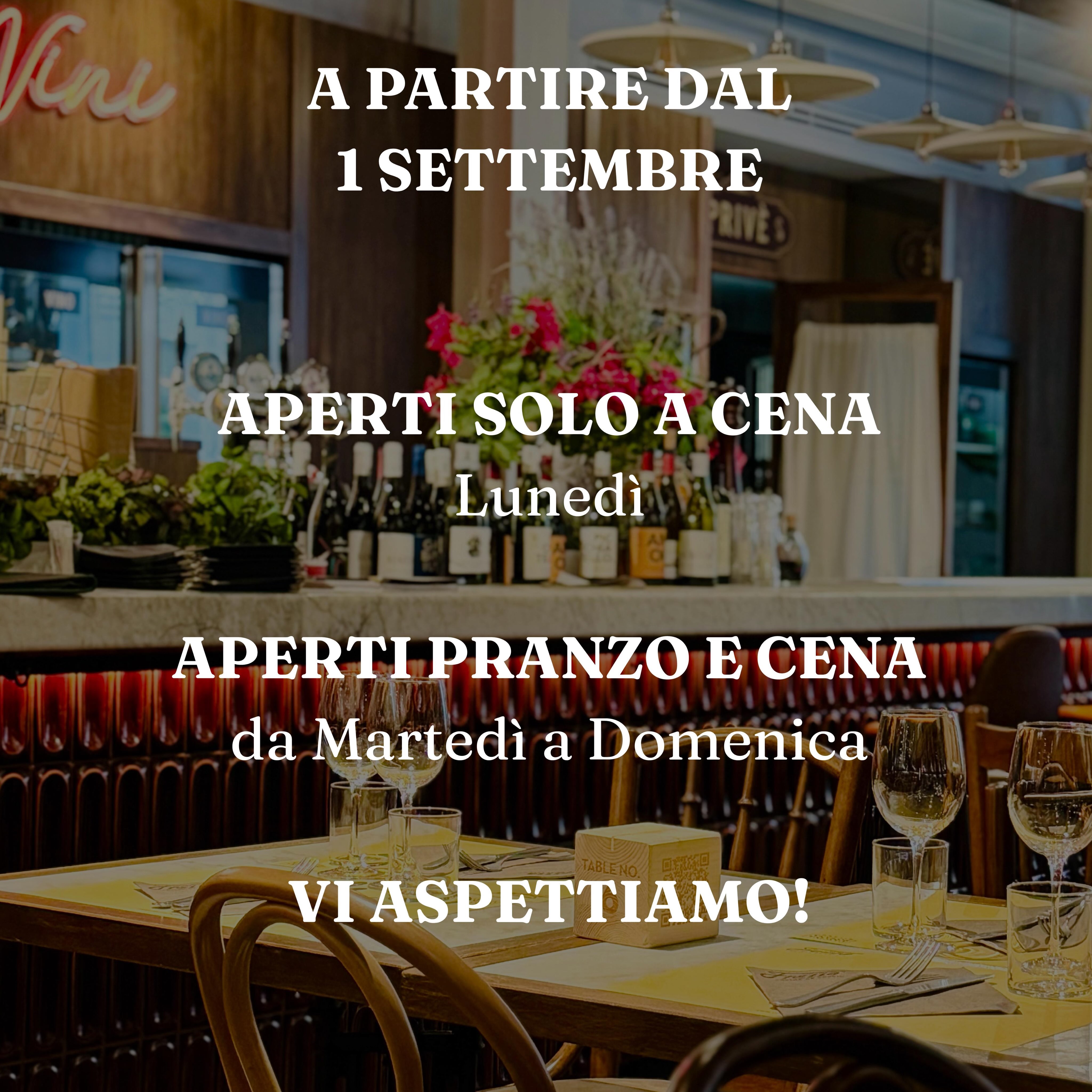 ❤️ Nuovi orari, la stessa cucina de coccio!